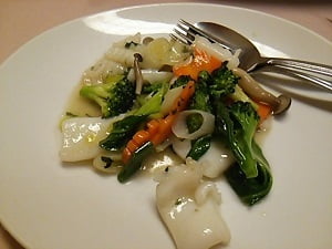 中国料理 青菜のイカの青じそ炒め