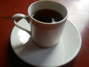 蒲生茶廊zenzai(ぜんざい)のセルフでサービスのコーヒー