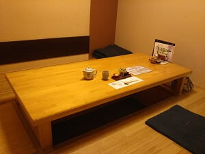 日本料理 鯉料理 反田の案内されたお部屋