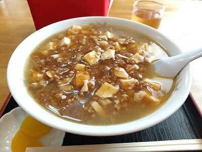 中華料理 味乃一番の麻婆拉麺の辛いのナシ
