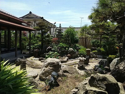 ここちカフェの素敵なお庭の写真