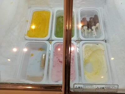 鹿児島サンロイヤルホテルのトリアンで食べたランチバイキングアイスクリームの写真
