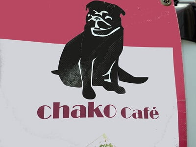 chako café(キッチンカー)の店名表示