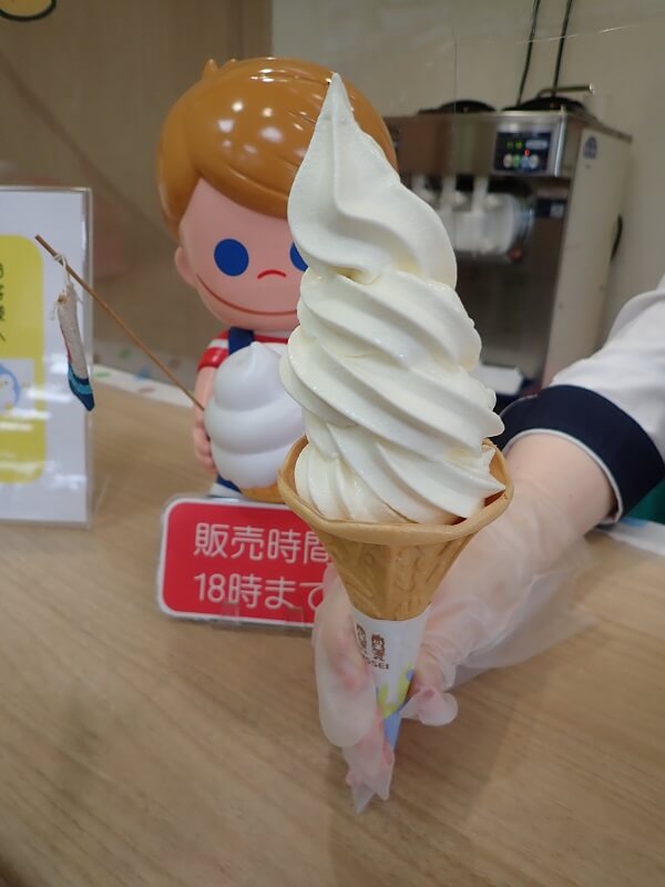 もち吉南鹿児島店の北海道ソフトクリーム