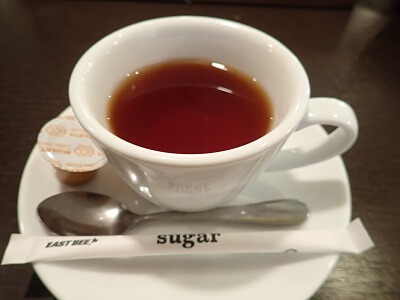 開花亭 谷山本店の食後の紅茶