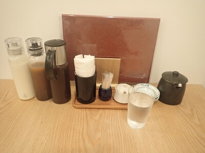 黒豚ふくや本店のテーブルセット