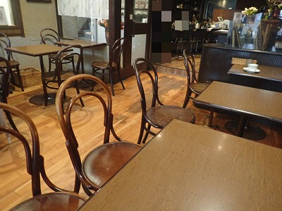 coffee紙風船の右側の雰囲気