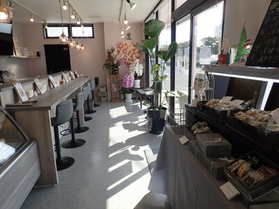 SWEET SWEETS LABOの店内の雰囲気