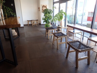 CHIAKI COFFEE WORKSの店内の雰囲気