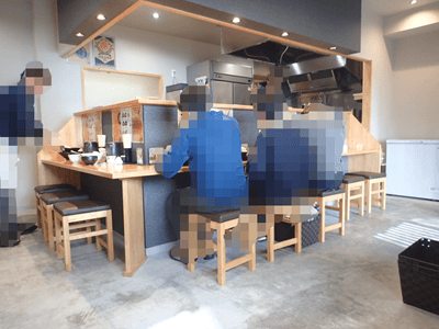 豚骨つけ麺専門店 龍の蔵天文館店の店内の雰囲気